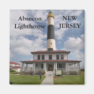 Absecon fyr som är ny - jerseymagnet magnet