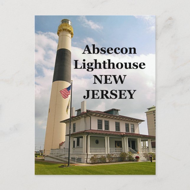 Absecon Lighthouse, New jersey vykort (Framsida)