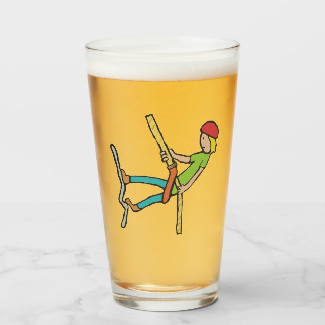 Abseiling Rappelling Glaskopp (Framsida fylld)