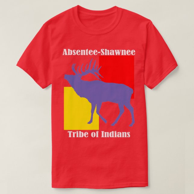 AbsenteeShawnee Tribe of Indians T Shirt (Design framsida)