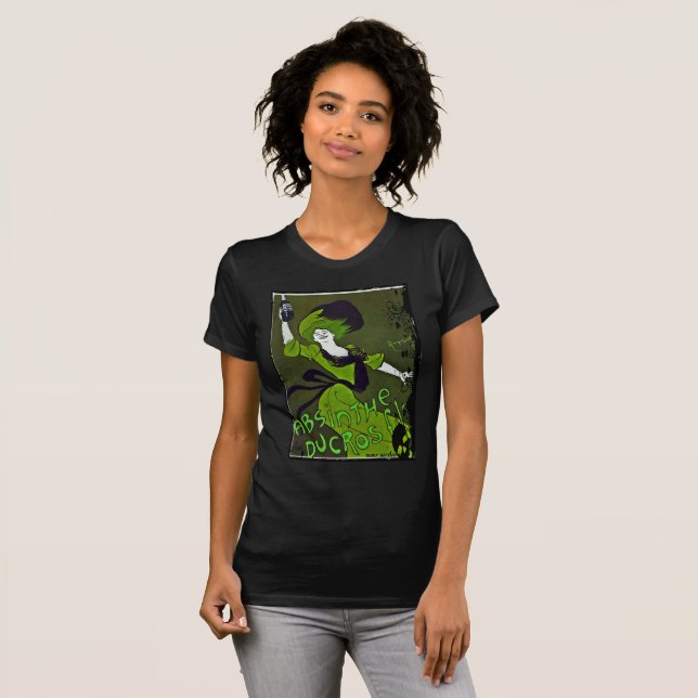 Absint i grönt tee shirt (Hel framsida)