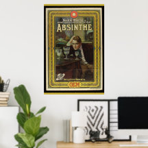 Absint teateraffisch vintage spelreklam
