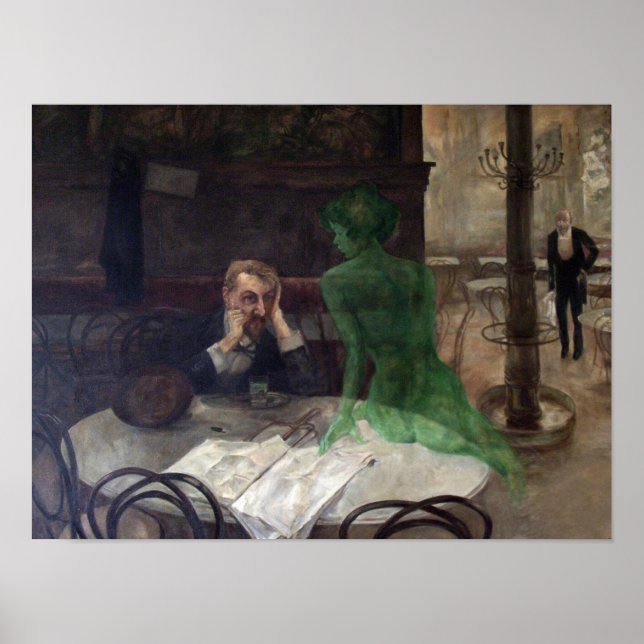 Absintdryckaren Poster (Framsidan)