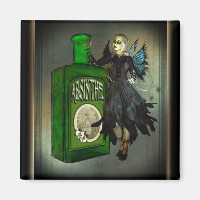 Absinthe Älva Magnets Magnet (Framsidan)