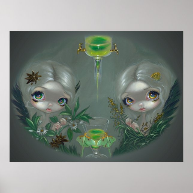 Absinthe: Anise and Artemisia ART PRINT Fairy Poster (Framsidan)