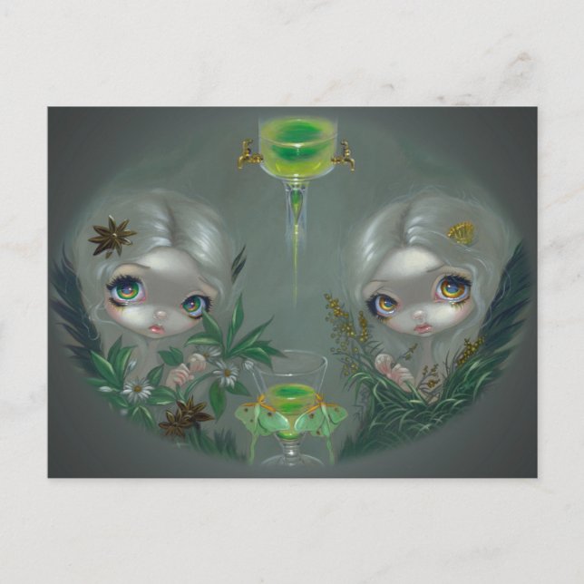 "Absinthe:  Anise and Artemisia’ Postcard Vykort (Framsida)
