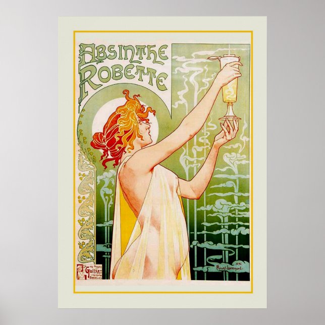 Absinthe-annons Poster (Framsidan)