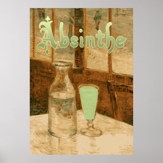 Absinthe Art nouveau annons Poster (Framsidan)
