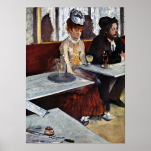 Absinthe av Edgar Degas Poster