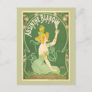 Absinthe Blanqui Nover Fine Art Vykort