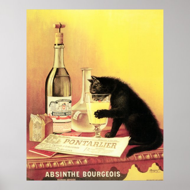 Absinthe Bourgeois Large Copy Poster (Framsidan)