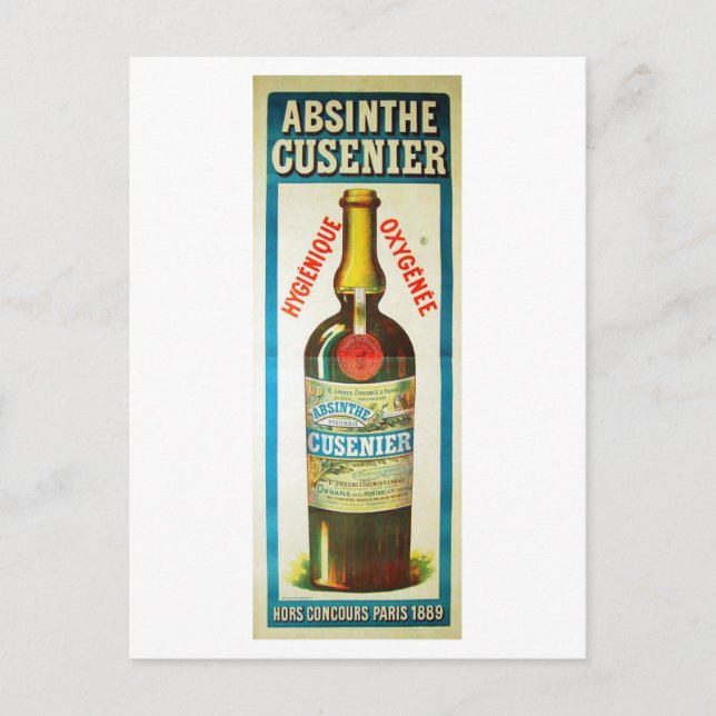 ABSINTHE CUSENIER VYKORT (Framsida)
