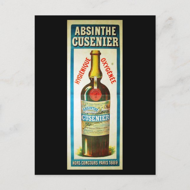 ABSINTHE CUSENIER VYKORT (Framsida)