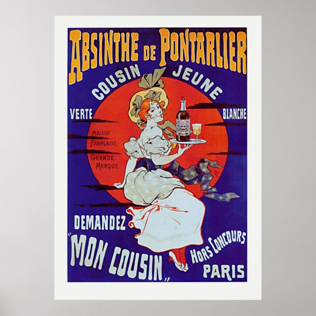 Absinthe de Pontarlier Poster (Framsidan)