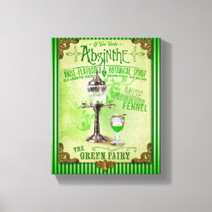 Absinthe "den gröna fen ", canvastryck