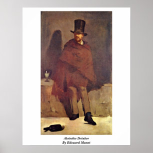 Absinthe Drinker by Edouard Manet Poster