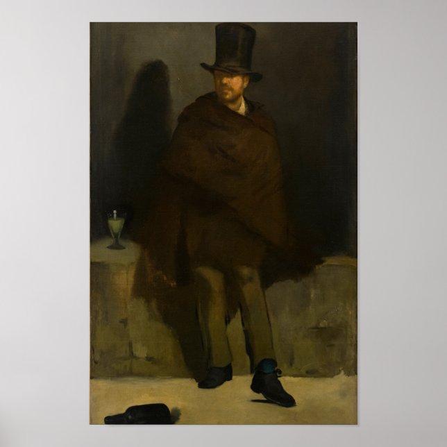 Absinthe Drinker by Manet - Poster (Framsidan)