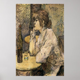 Absinthe Drinker, Fransk Quarter Poster