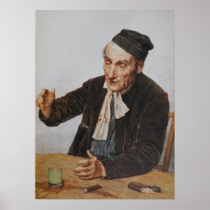 Absinthe Drinker Poster