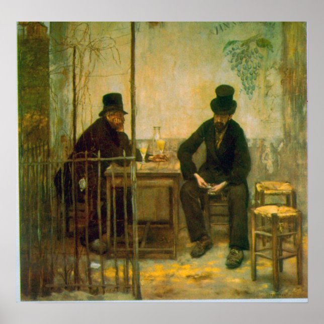 Absinthe Drinkers av Raffaellino da Reggio Poster (Framsidan)