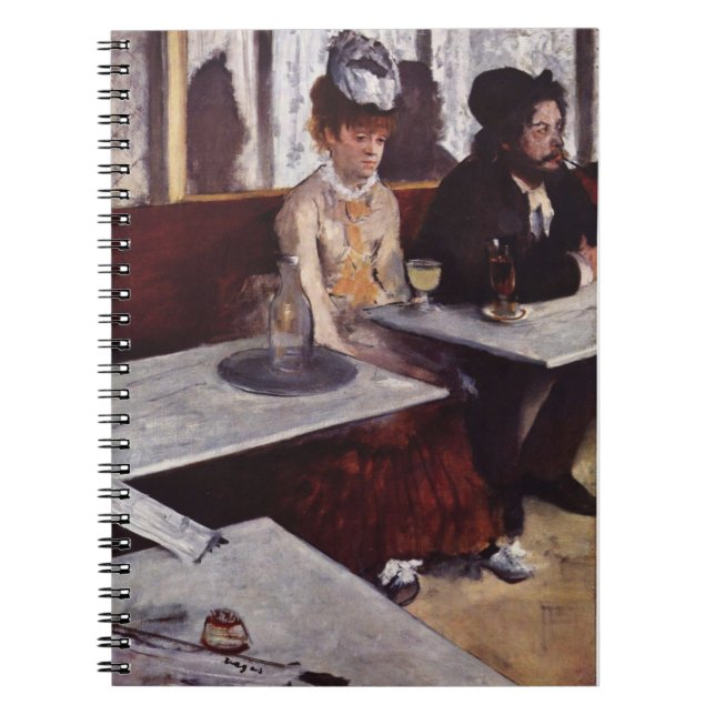Absinthe - Edgar Degas - c1876 Anteckningsbok (Framsidan)