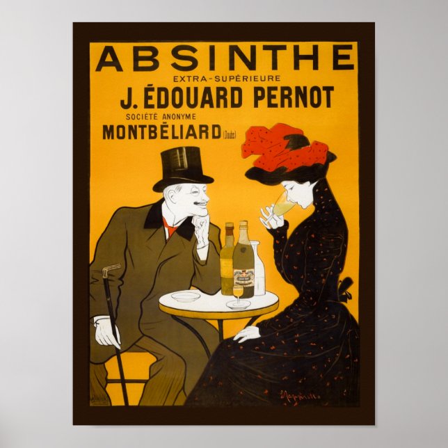 Absinthe Extra-Superieure J. Edouard Pernot - 1901 Poster (Framsidan)