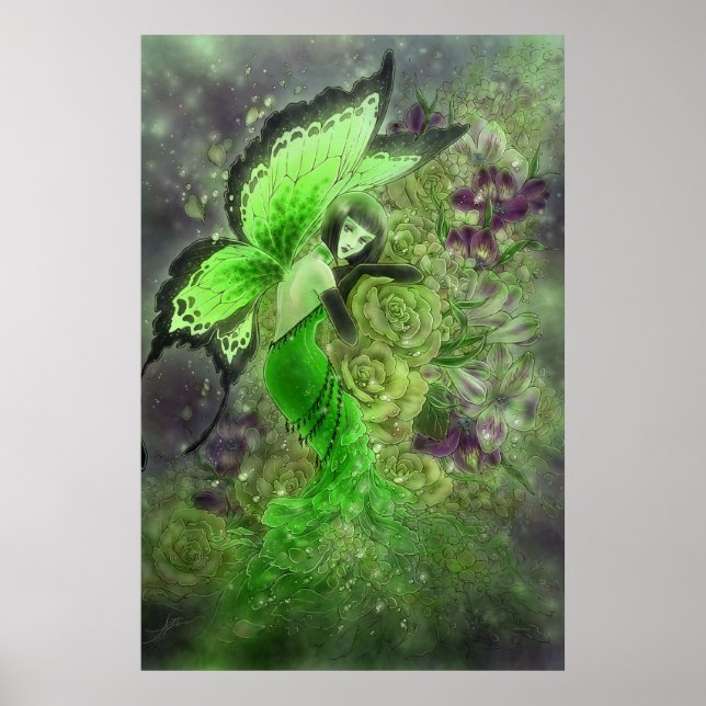 Absinthe Fairy Fantasy Art Poster (Framsidan)