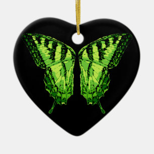Absinthe Fairy Grönt Vingar Julgransprydnad Keramik