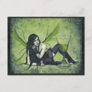 Absinthe Fairy Postcard Vykort