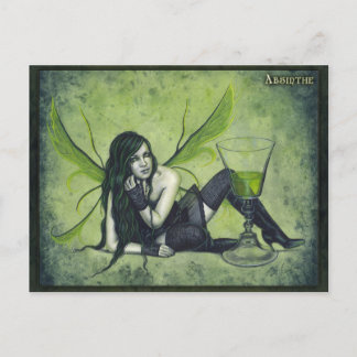 Absinthe Fairy Postcard Vykort
