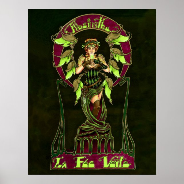 Absinthe Fairy Poster (Framsidan)