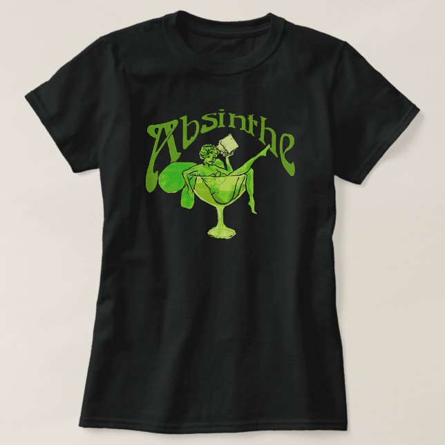 Absinthe Girl in Glass Tröja (Design framsida)