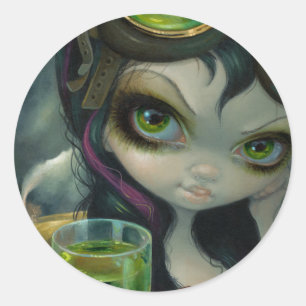 "Absinthe Goggles"-symbol Runt Klistermärke