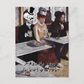 "Absinthe (gör en hjärtväxt av Fonder)" vykort