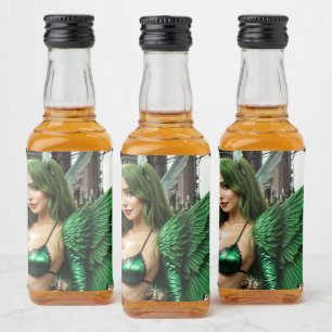 Absinthe Grönt Fairy Spritflaskor Etikett