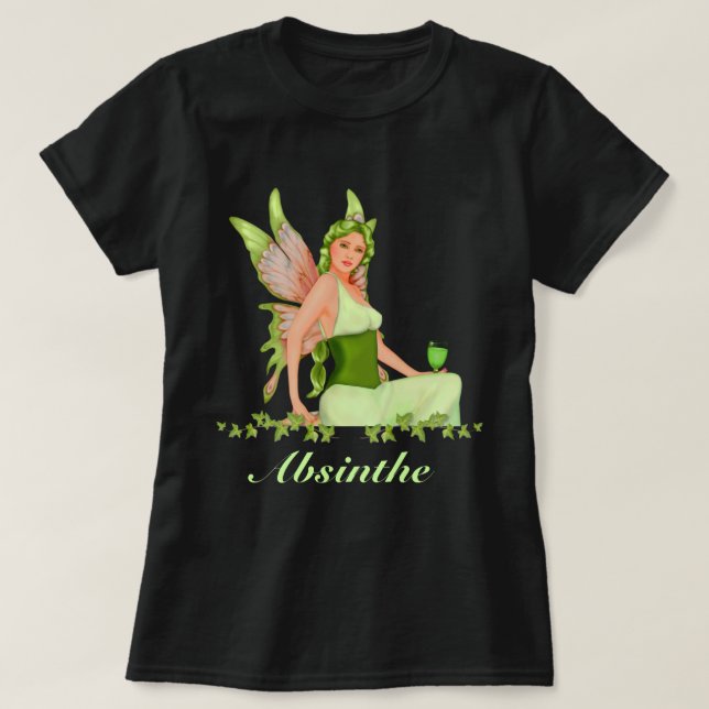 Absinthe - Grönt Fairy T-shirt (Design framsida)