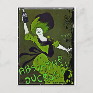 Absinthe i Grönt Vykort