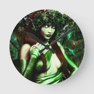 "Absinthe" konsttryck Rund Klocka