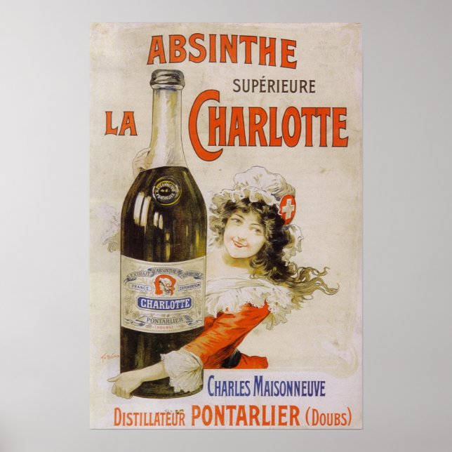 Absinthe La Charlotte Poster (Framsidan)