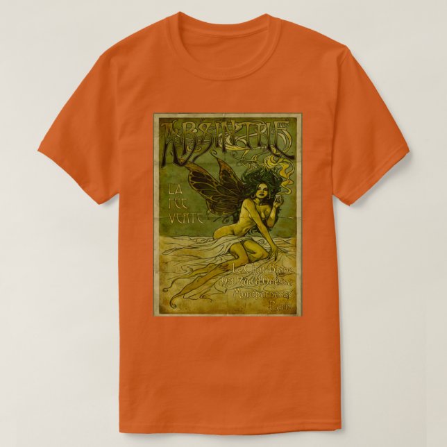 Absinthe la fee vert t shirt (Design framsida)