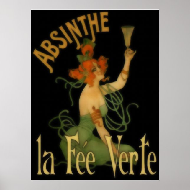 Absinthe La Fee Verte Poster (Framsidan)