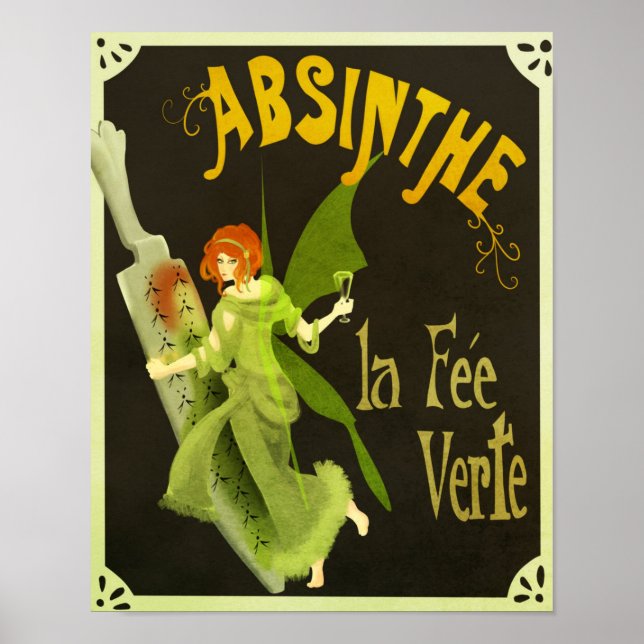Absinthe la Fee Verte Poster (Framsidan)