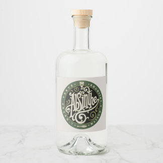 Absinthe Label 2 Spritflaskor Etikett