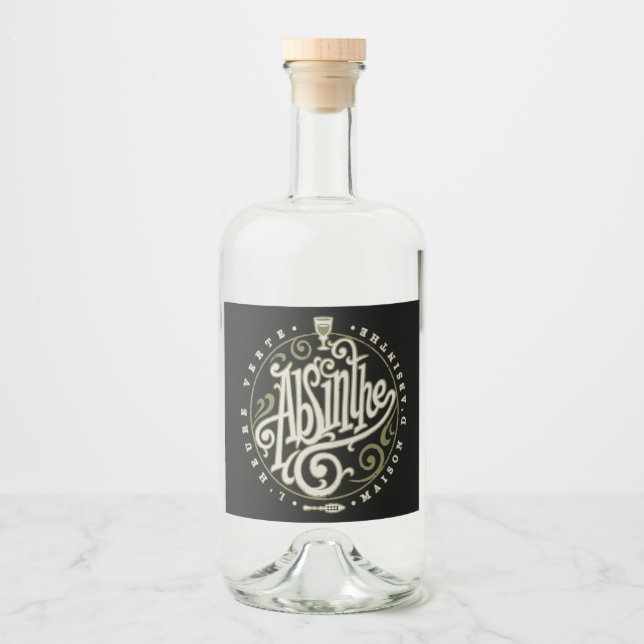 Absinthe Label Spritflaskor Etikett (Framsida)