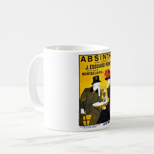 Absinthe Leonetto Cappiello Vintage Advertisement Kaffemugg (Framsida vänster)