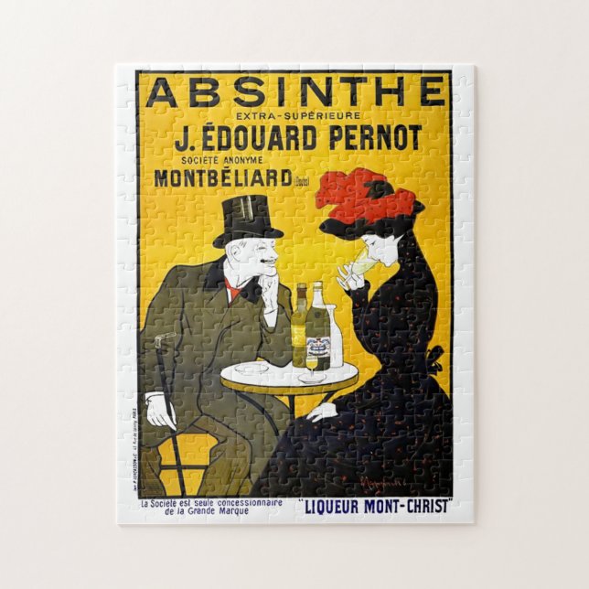 Absinthe Leonetto Cappiello Vintage Reklam Pussel (Vertikal)