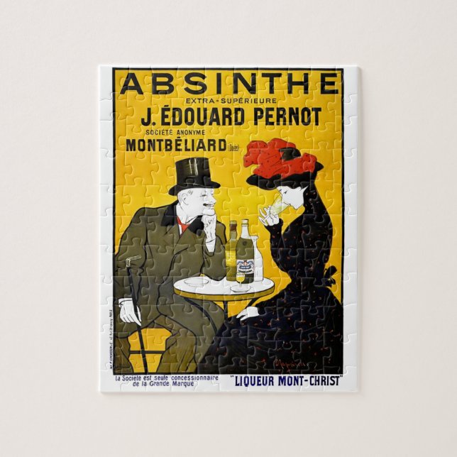 Absinthe Leonetto Cappiello Vintage Reklam Pussel (Vertikal)