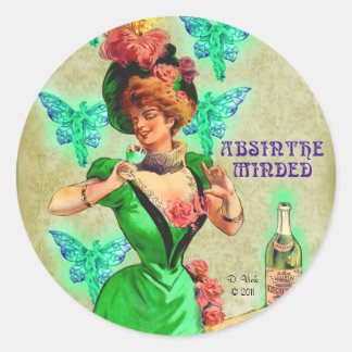 Absinthe Minded Sticker Runt Klistermärke