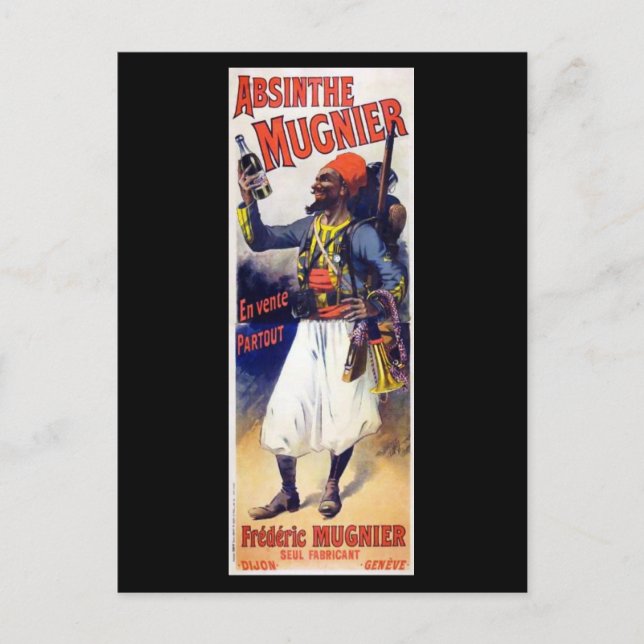Absinthe Mugnier Vykort (Framsida)