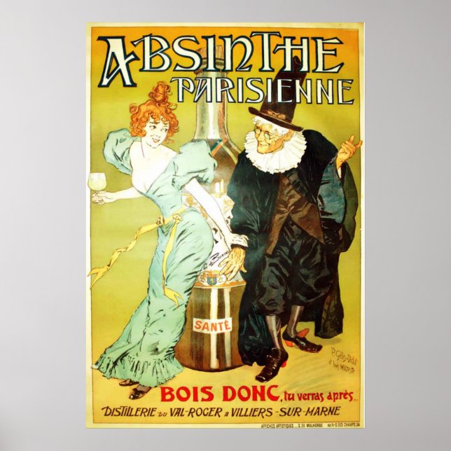 Absinthe Parisienne Poster (Framsidan)